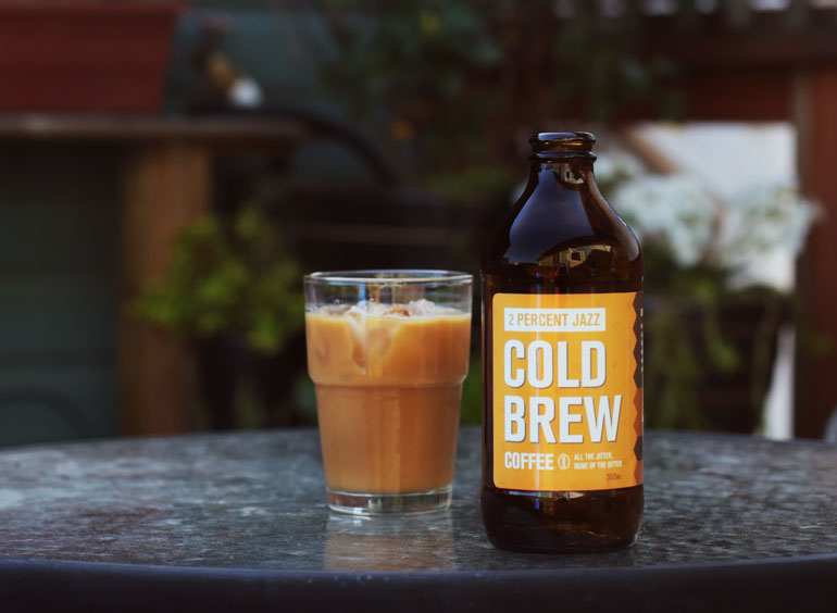 2 Percent Cold Brew Coffee Bottle