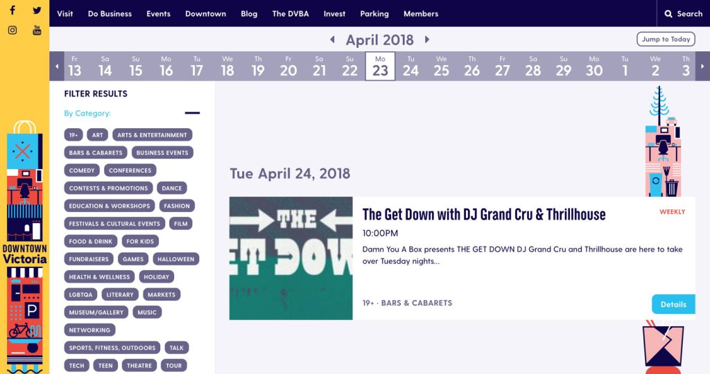 Desktop Community Events Browser